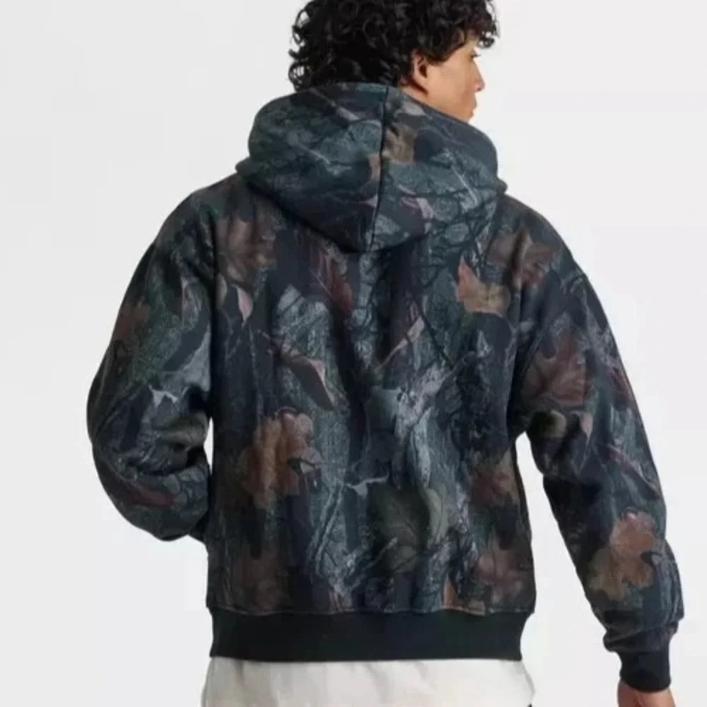 NEW Adidas Camo FZ‎ Full Zip Hoodie Jacket Mens M Track Top 3 Stripe JY2775